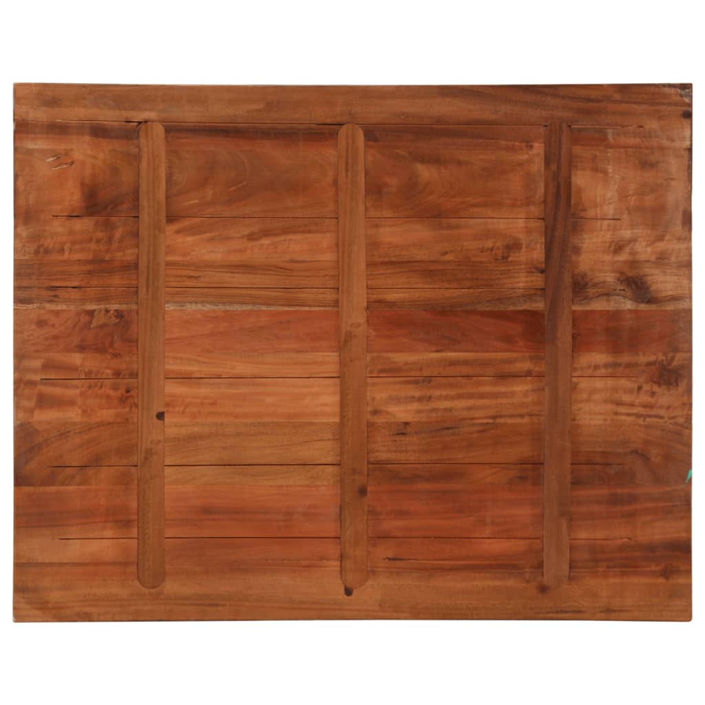 Dessus de table 90x80x2,5 cm rectangulaire bois massif récupéré - XIOS