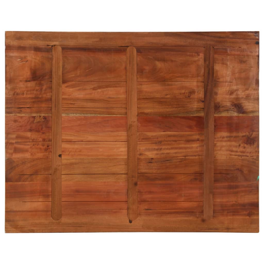 Dessus de table 100x80x2,5cm rectangulaire bois massif récupéré - XIOS
