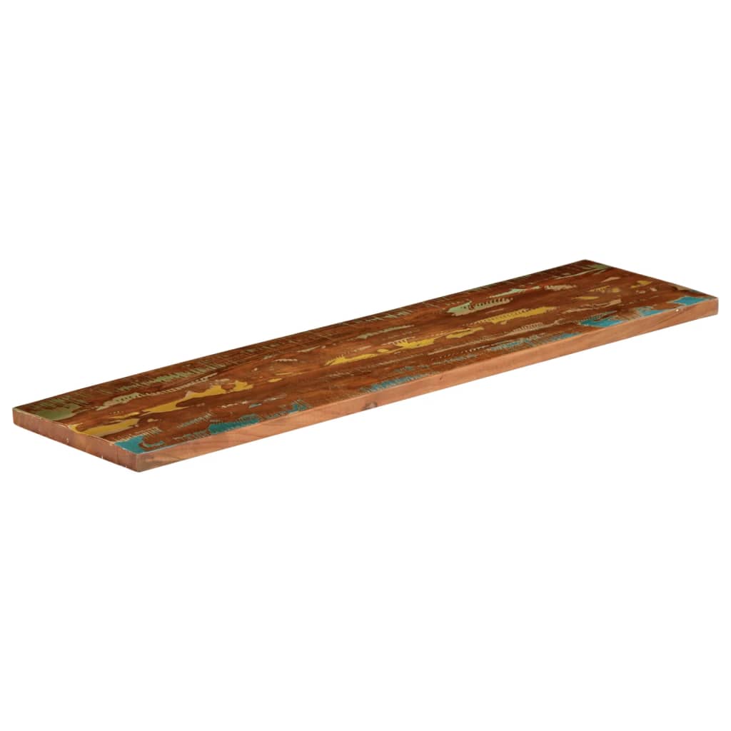 Dessus de table 100x40x3,8cm rectangulaire bois massif récupéré - XIOS