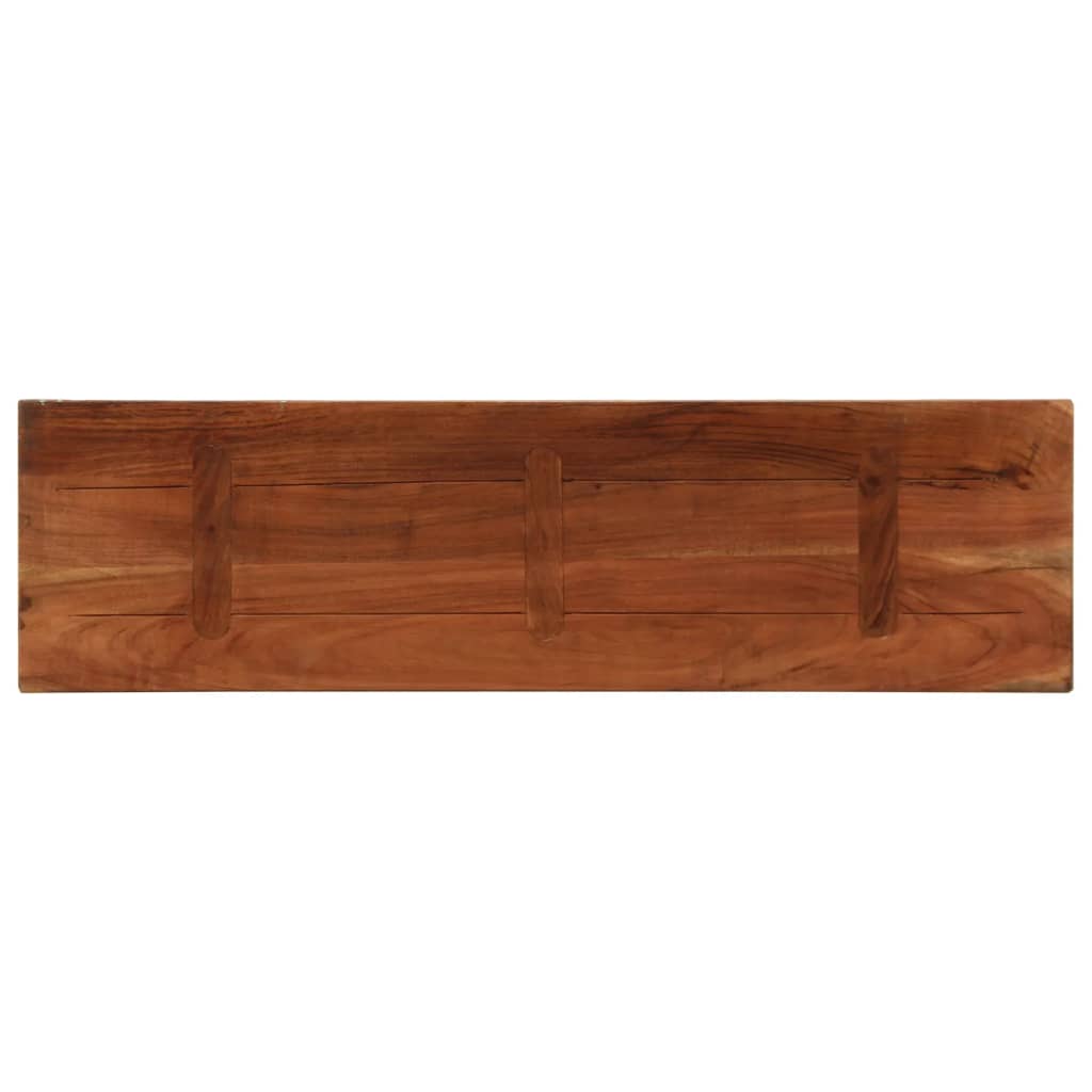 Dessus de table 100x40x3,8cm rectangulaire bois massif récupéré - XIOS