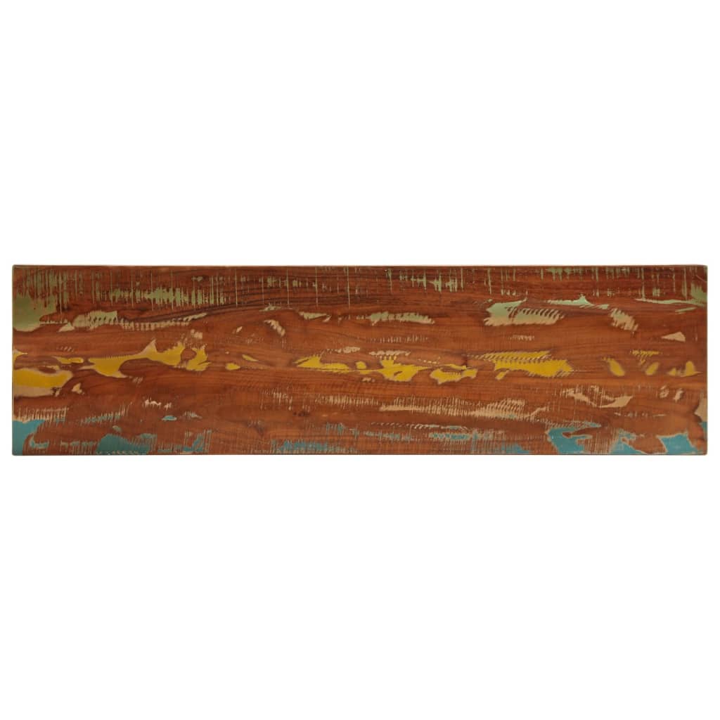 Dessus de table 120x40x3,8cm rectangulaire bois massif récupéré - XIOS