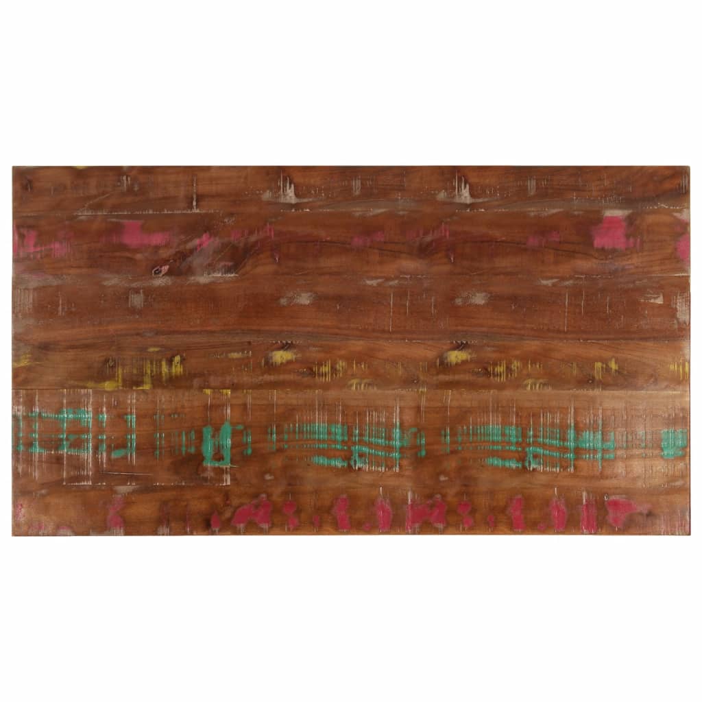 Dessus de table 100x50x3,8cm rectangulaire bois massif récupéré - XIOS