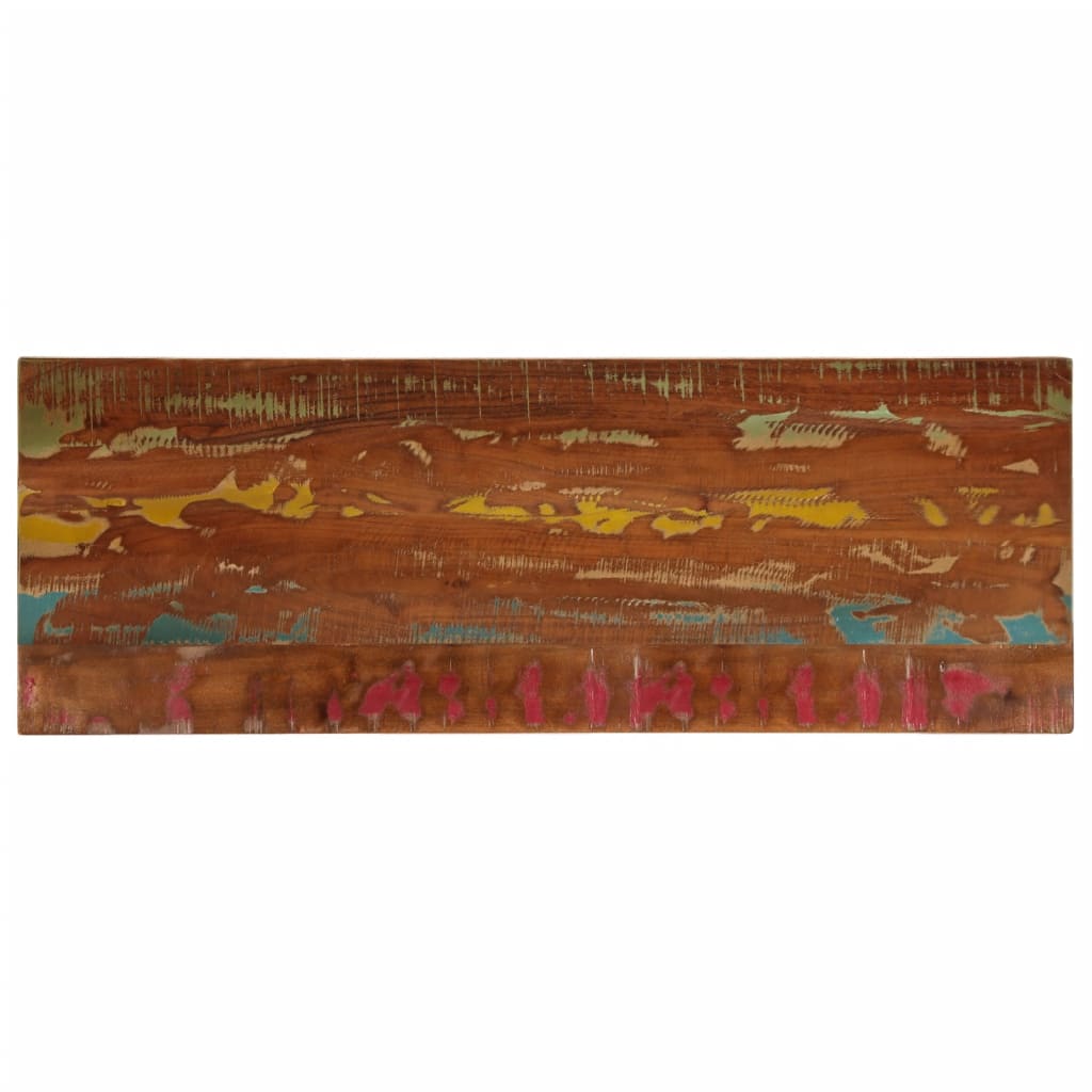 Dessus de table 140x50x3,8cm rectangulaire bois massif récupéré - XIOS