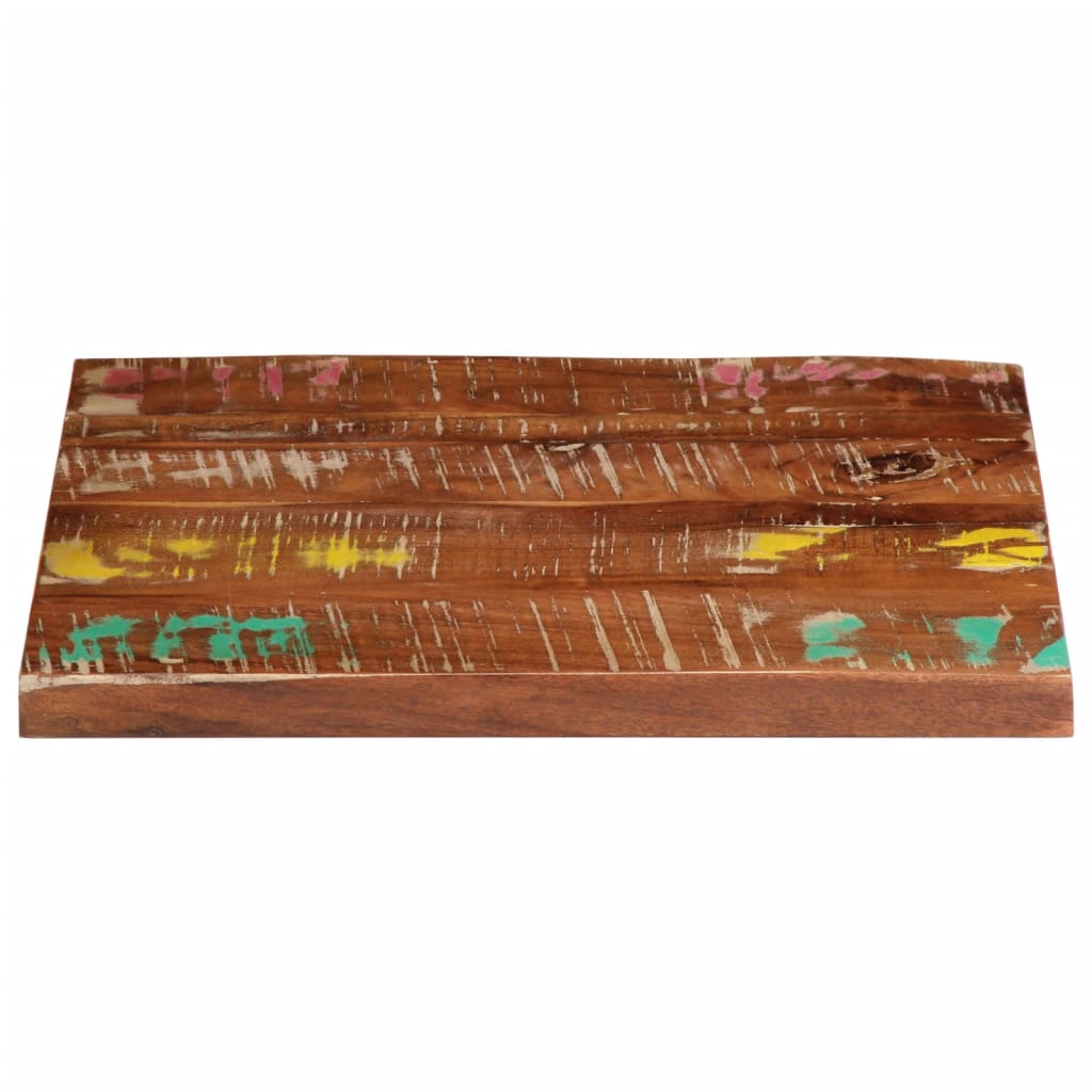 Dessus de table 60x60x3,8 cm carré bois massif de récupération - XIOS