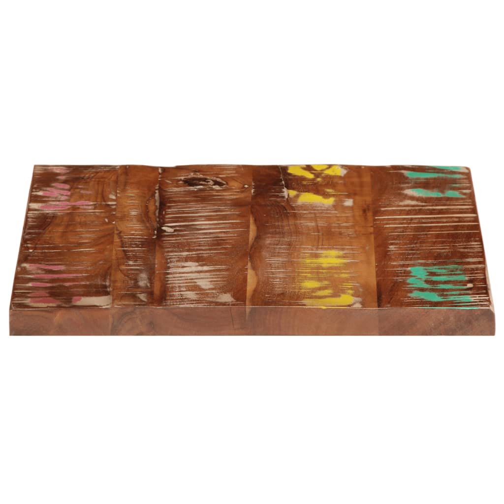 Dessus de table 60x60x3,8 cm carré bois massif de récupération - XIOS