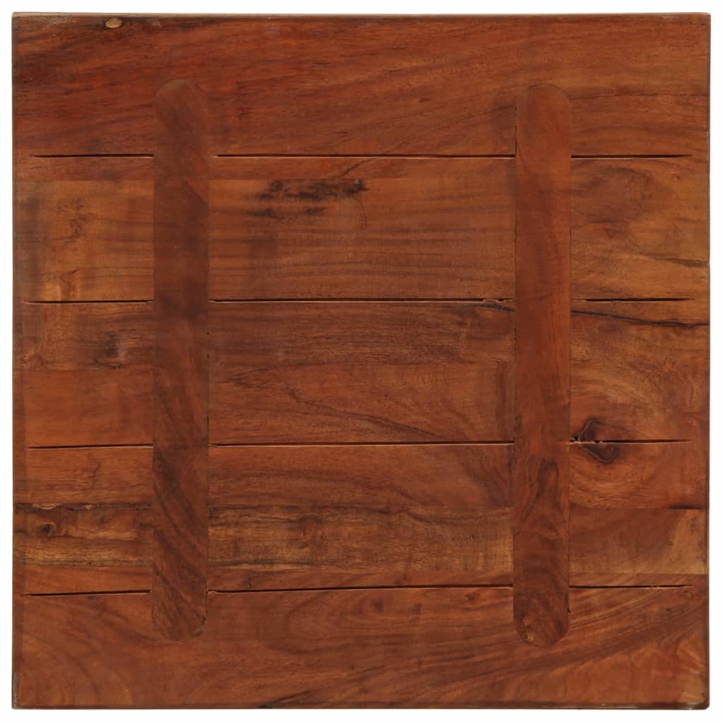 Dessus de table 60x60x3,8 cm carré bois massif de récupération - XIOS