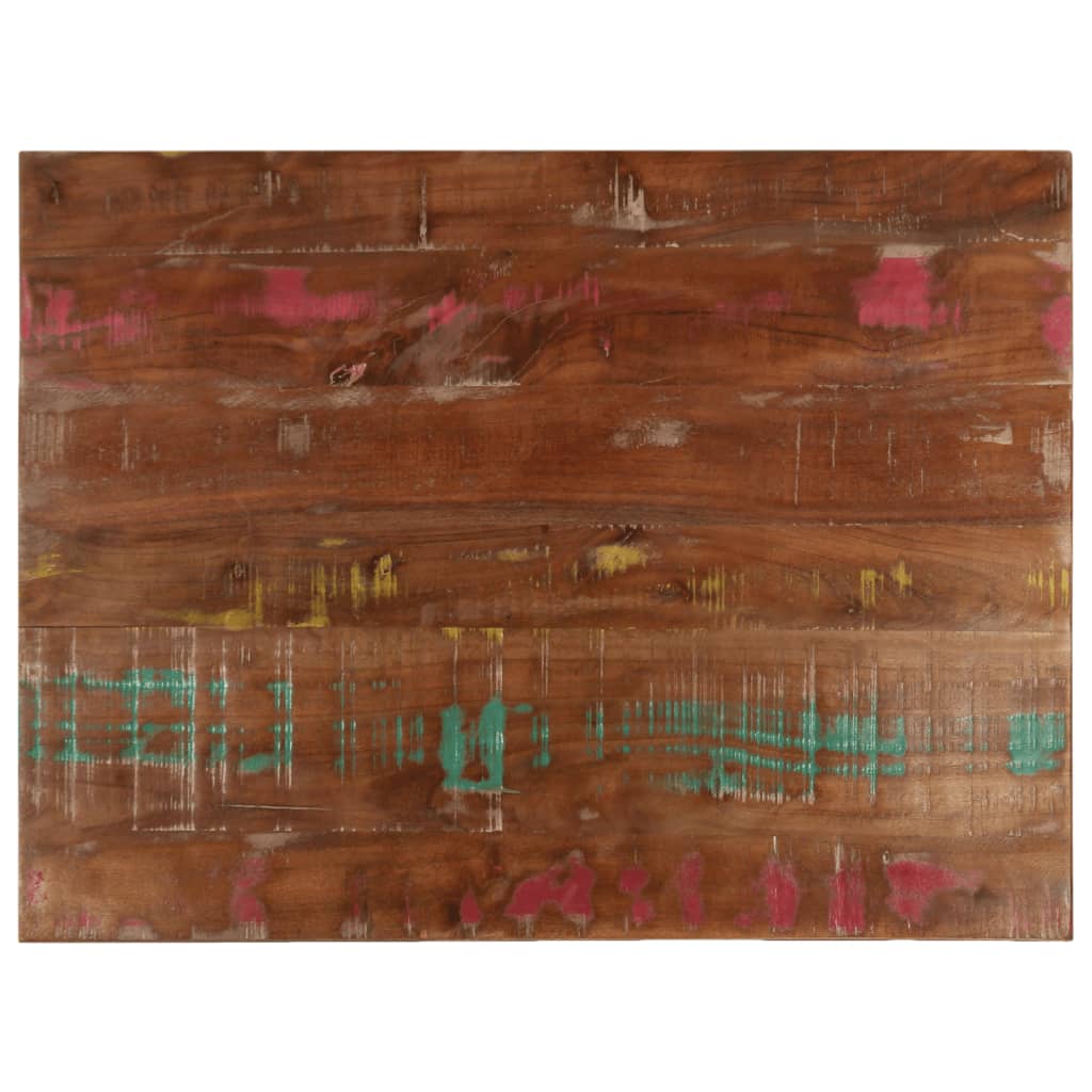 Dessus de table 70x60x3,8 cm rectangulaire bois massif récupéré - XIOS