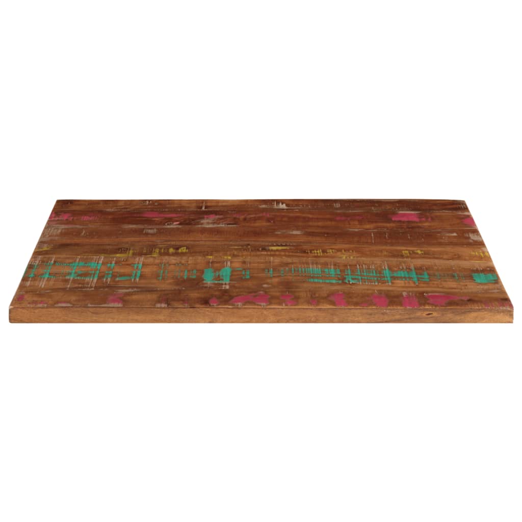 Dessus de table 70x60x3,8 cm rectangulaire bois massif récupéré - XIOS