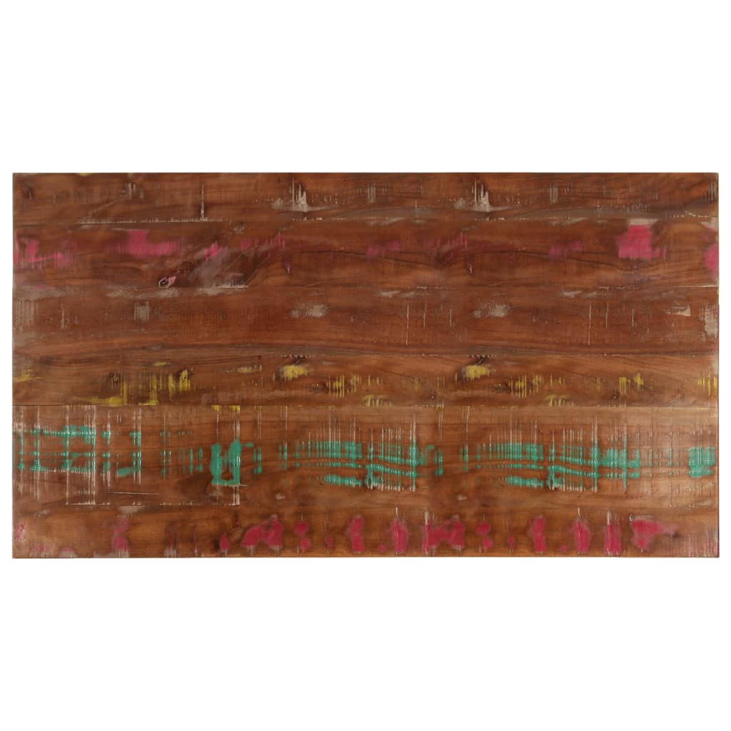 Dessus de table 110x60x3,8cm rectangulaire bois massif récupéré - XIOS