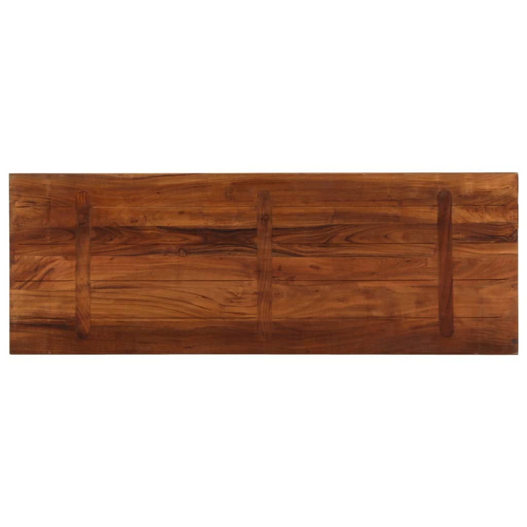 Dessus de table 140x60x3,8cm rectangulaire bois massif récupéré - XIOS