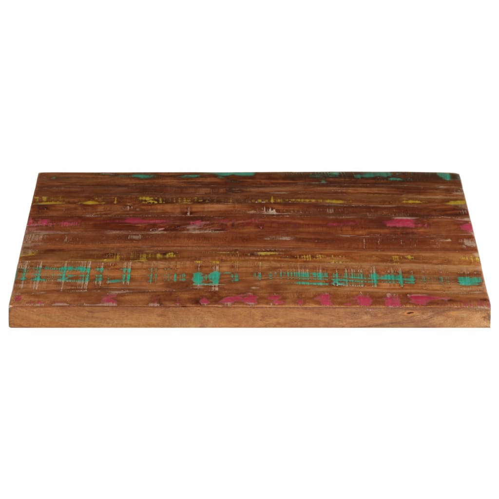 Dessus de table 70x70x3,8 cm carré bois massif de récupération - XIOS