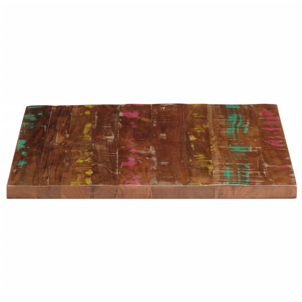 Dessus de table 70x70x3,8 cm carré bois massif de récupération - XIOS