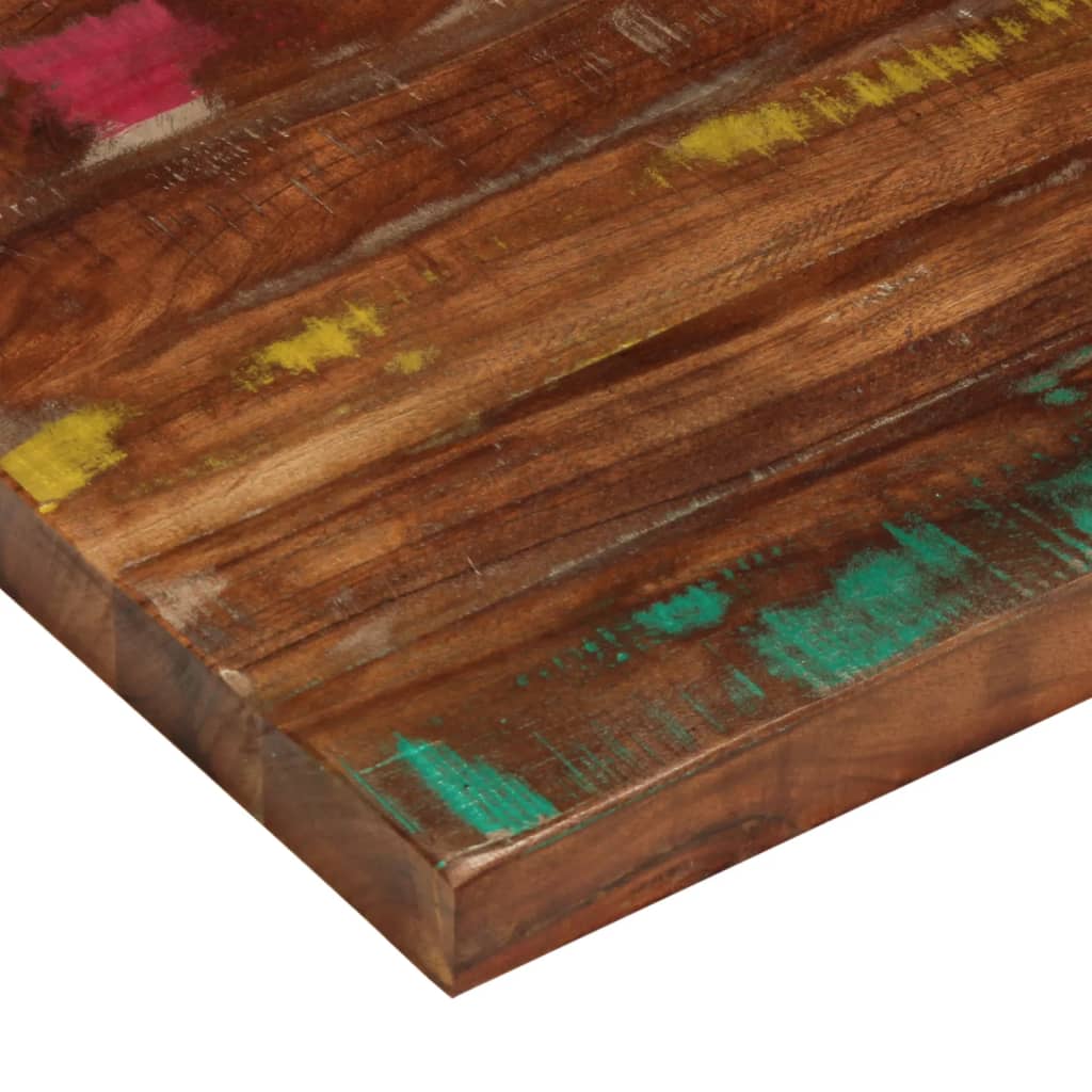 Dessus de table 70x70x3,8 cm carré bois massif de récupération - XIOS
