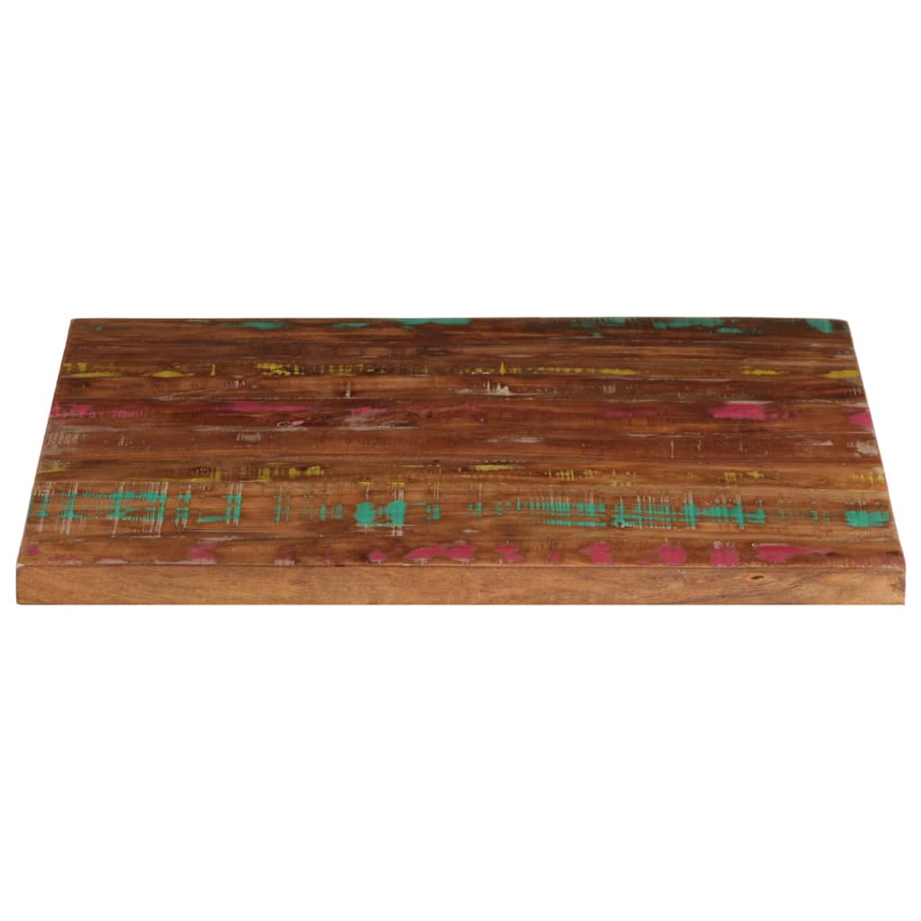Dessus de table 80x80x3,8 cm carré bois massif de récupération - XIOS