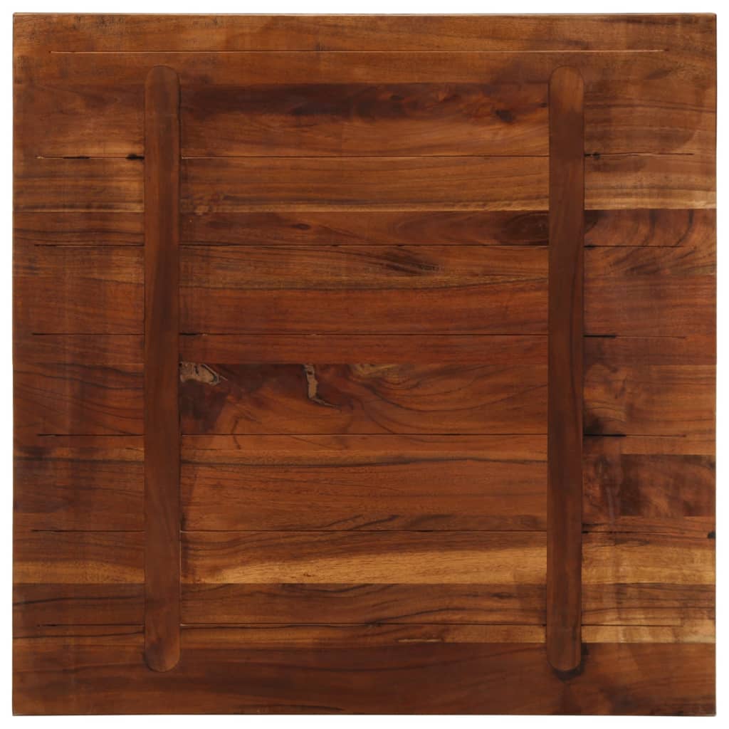 Dessus de table 80x80x3,8 cm carré bois massif de récupération - XIOS