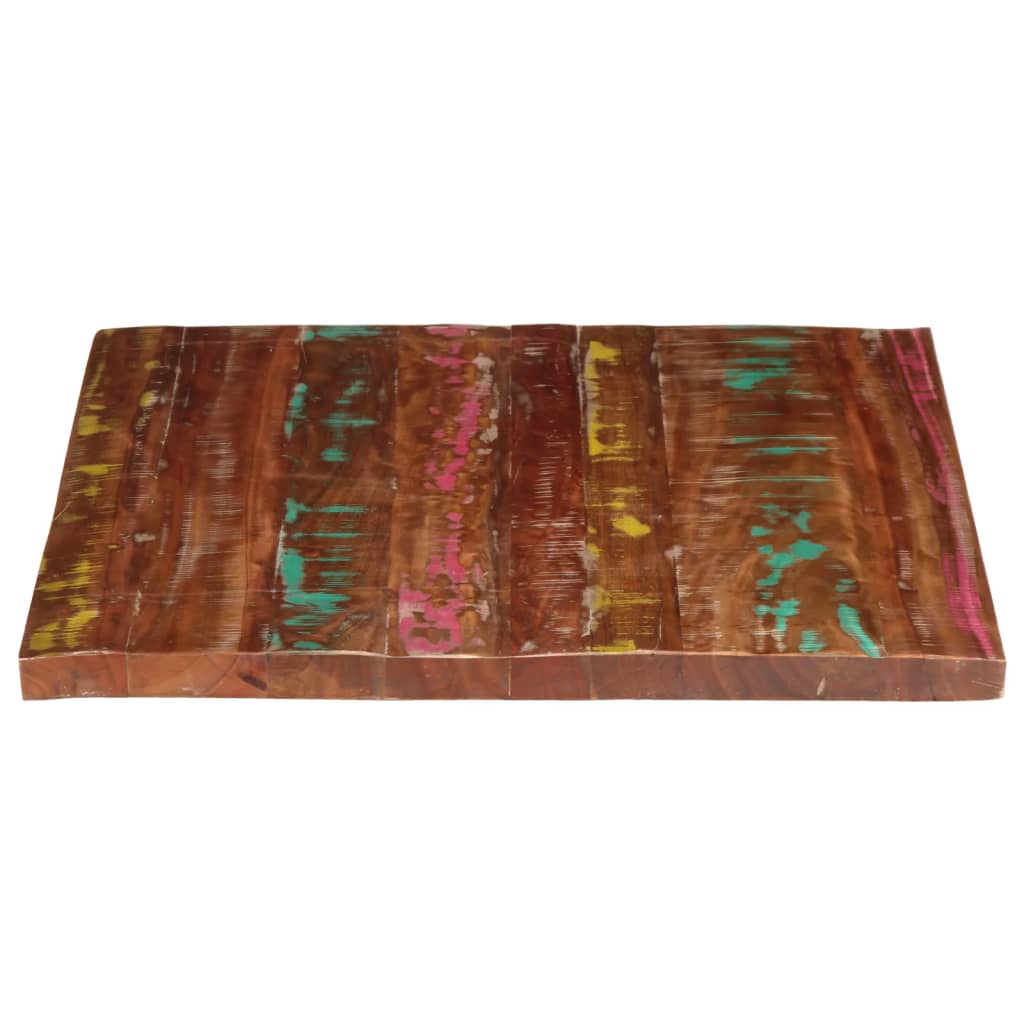 Dessus de table 100x80x3,8cm rectangulaire bois massif récupéré - XIOS