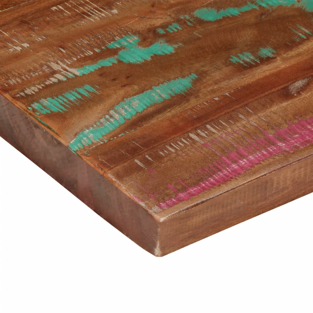 Dessus de table 100x80x3,8cm rectangulaire bois massif récupéré - XIOS