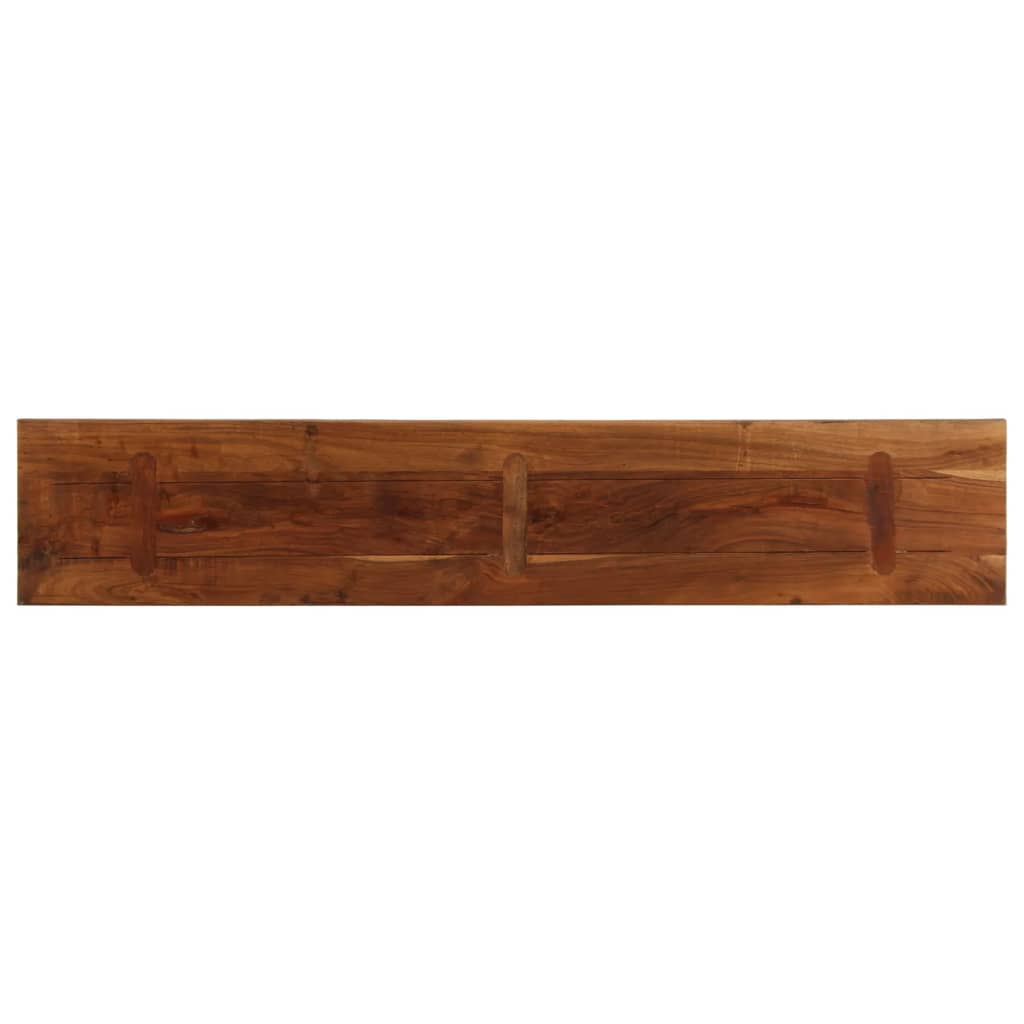 Dessus de table 180x30x2,5cm rectangulaire bois massif récupéré