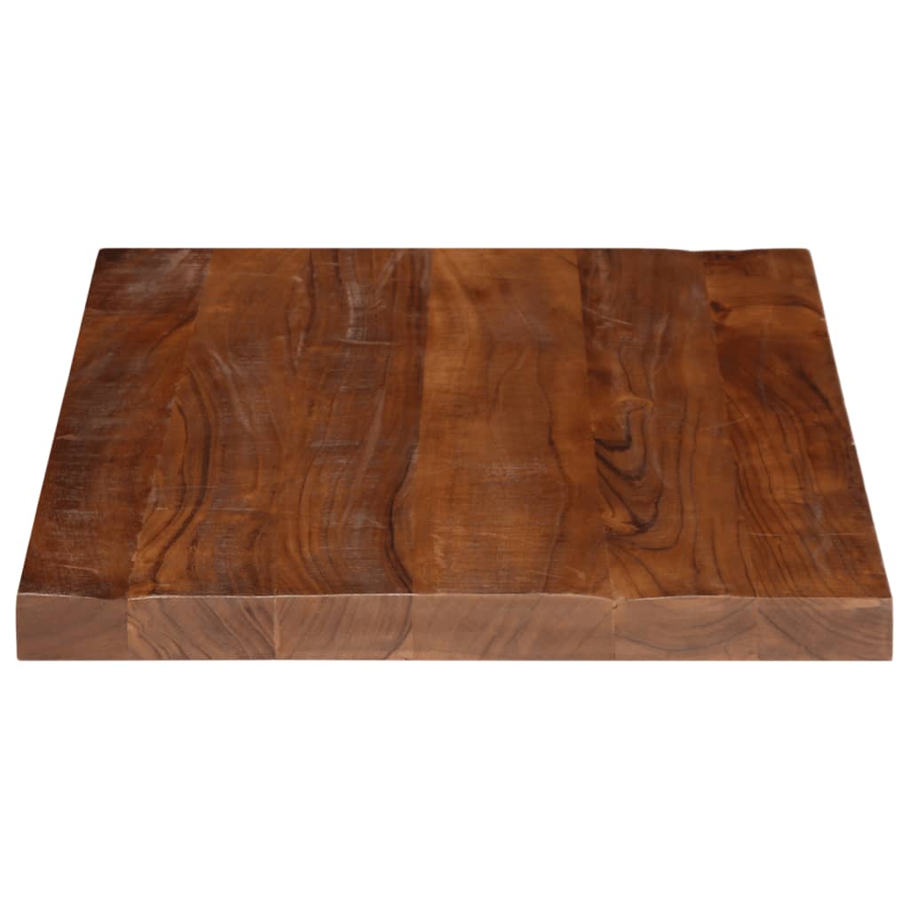 Dessus de table 80x50x2,5 cm rectangulaire bois massif récupéré - XIOS