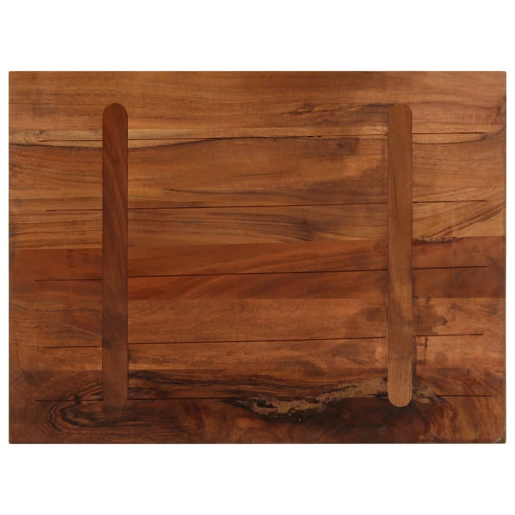 Dessus de table 70x60x2,5 cm rectangulaire bois massif récupéré - XIOS