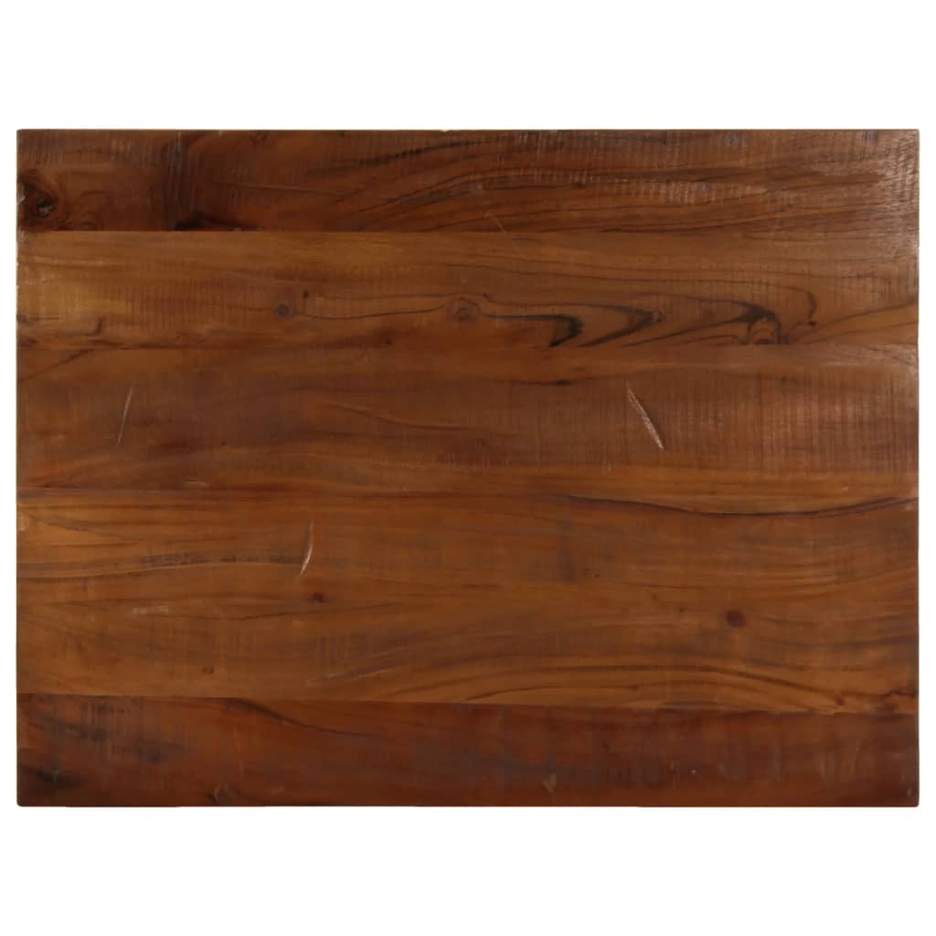 Dessus de table 80x60x2,5cm rectangulaire bois massif récupéré - XIOS