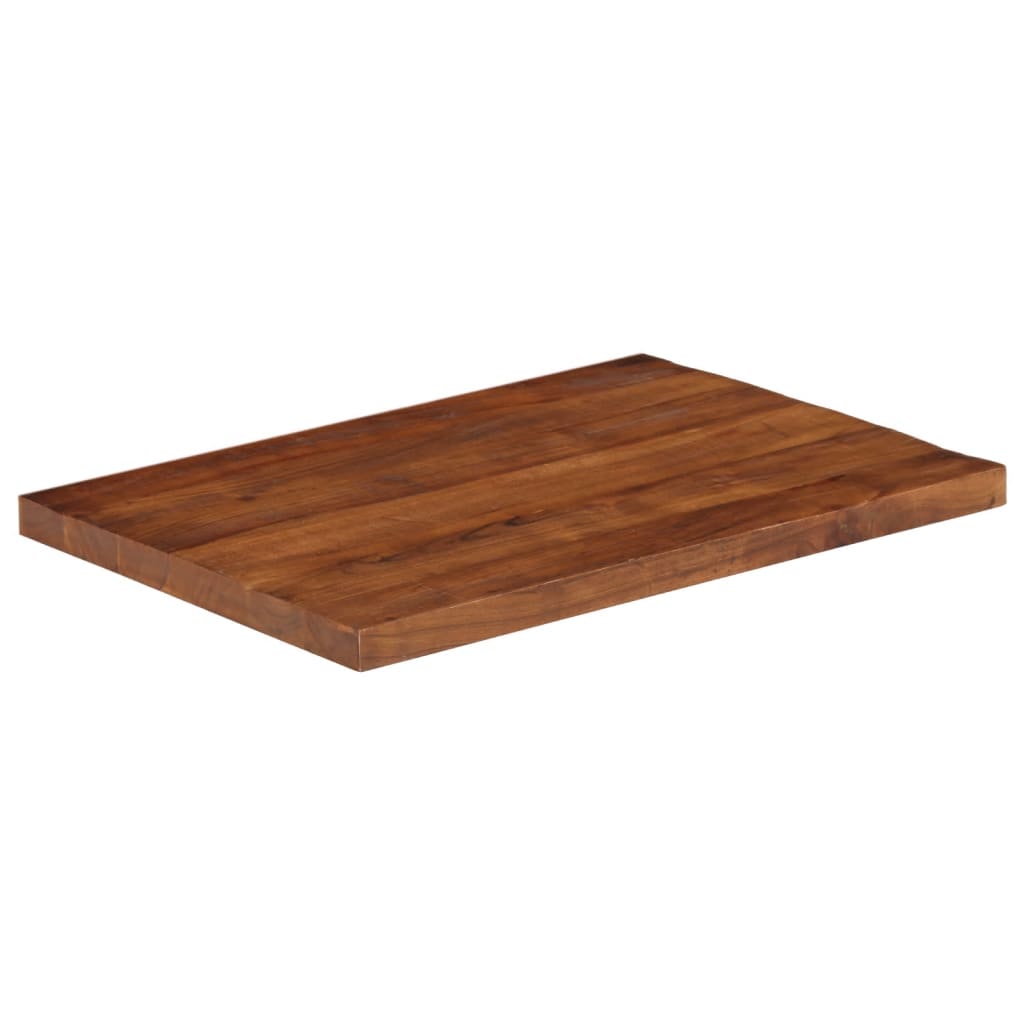 Dessus de table 80x60x2,5cm rectangulaire bois massif récupéré - XIOS