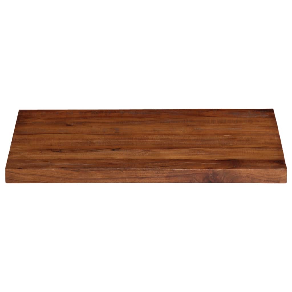 Dessus de table 80x60x2,5cm rectangulaire bois massif récupéré - XIOS