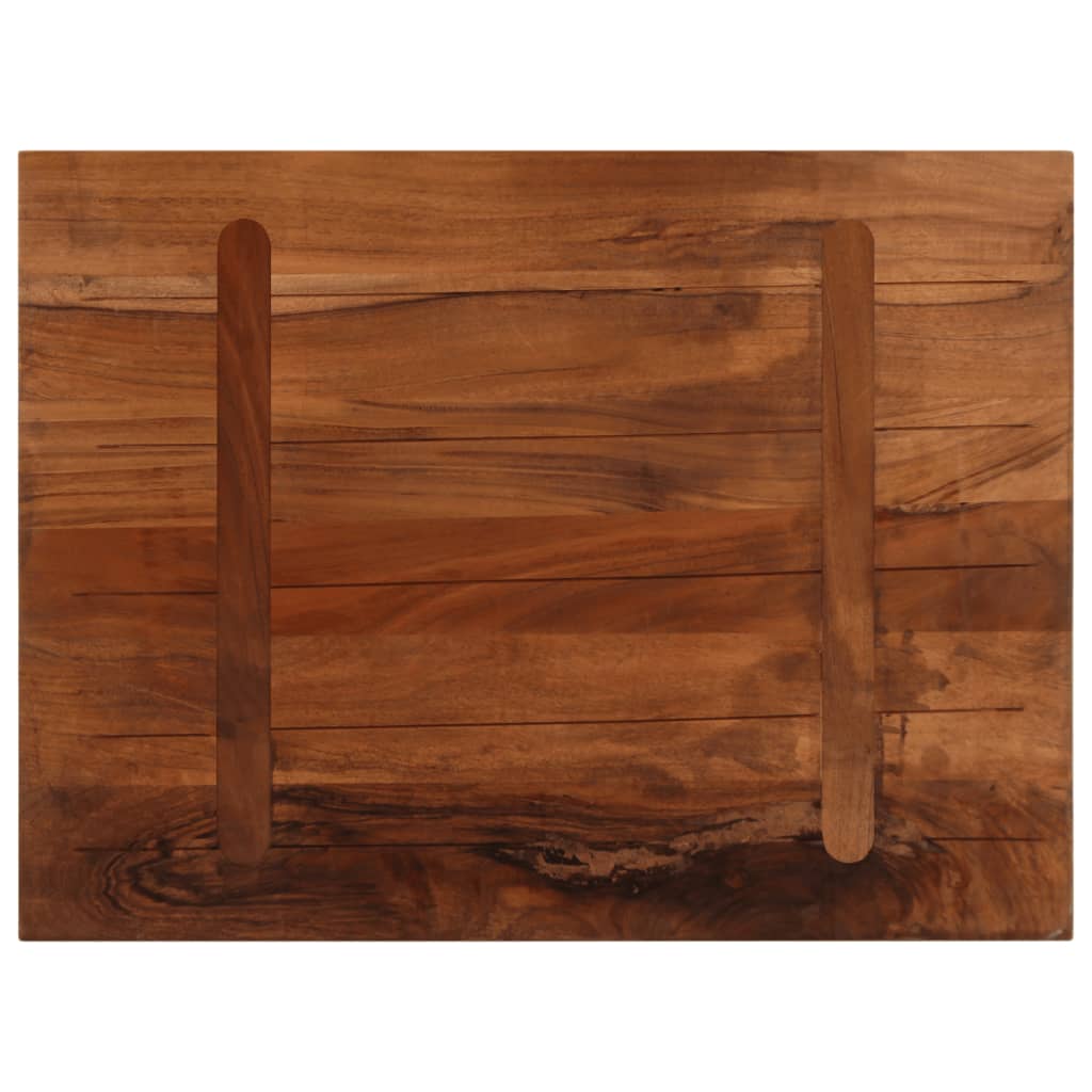 Dessus de table 80x60x2,5cm rectangulaire bois massif récupéré - XIOS