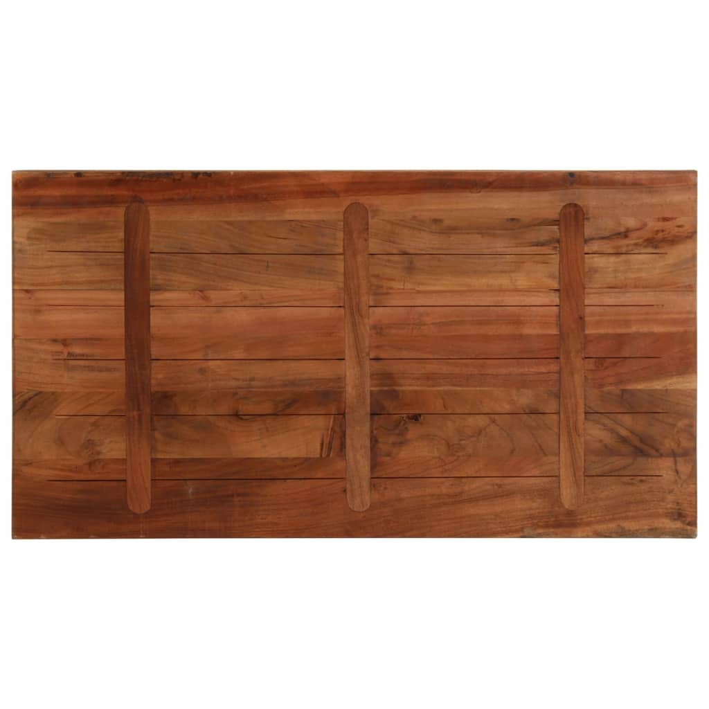 Dessus de table 100x60x2,5cm rectangulaire bois massif récupéré - XIOS