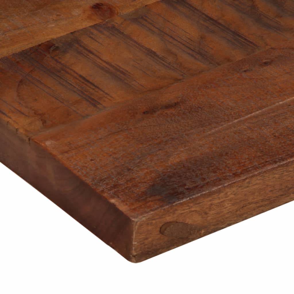 Dessus de table 100x60x2,5cm rectangulaire bois massif récupéré - XIOS