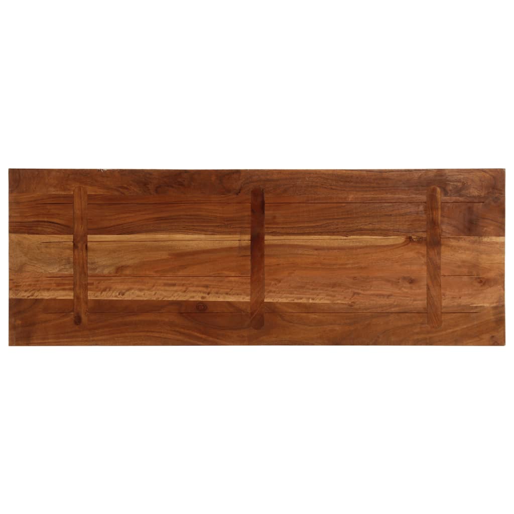 Dessus de table 140x60x2,5cm rectangulaire bois massif récupéré - XIOS