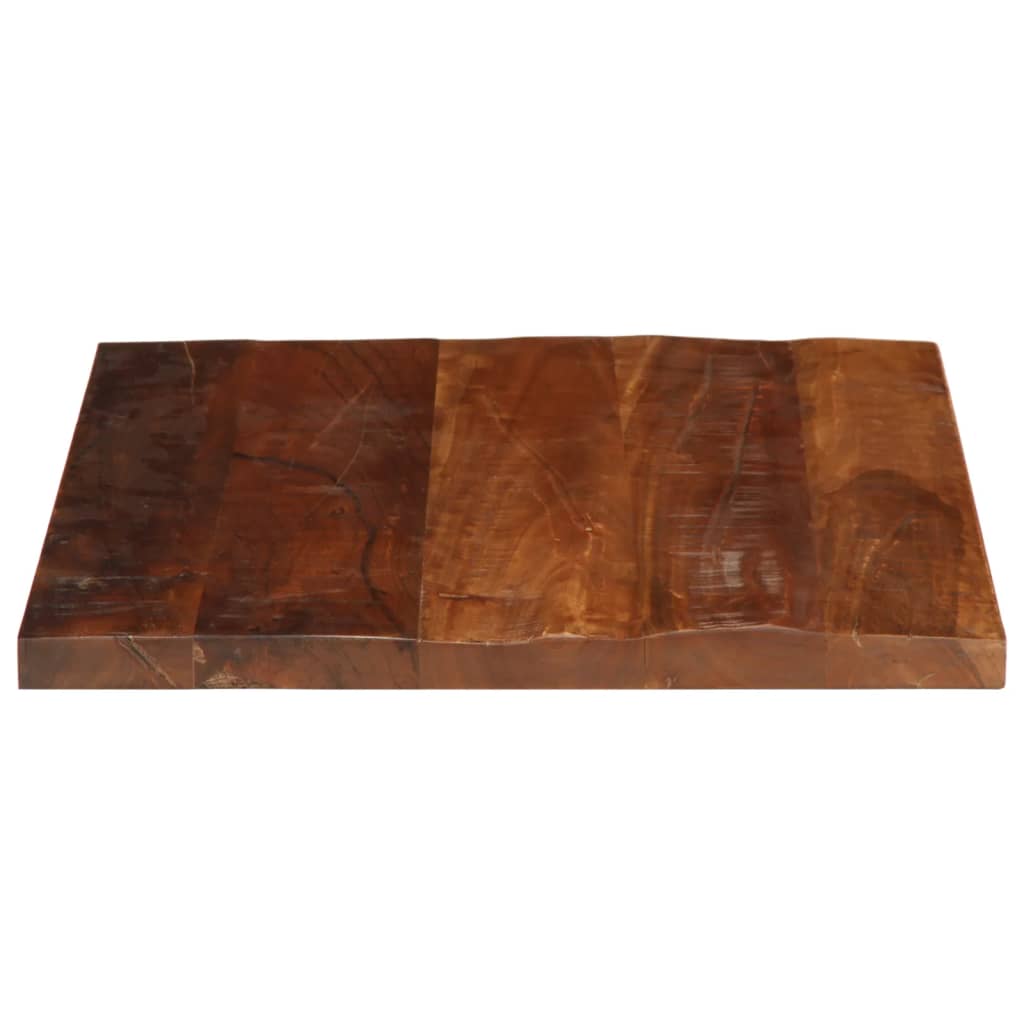 Dessus de table 40x40x3,8 cm carré bois massif de récupération - XIOS