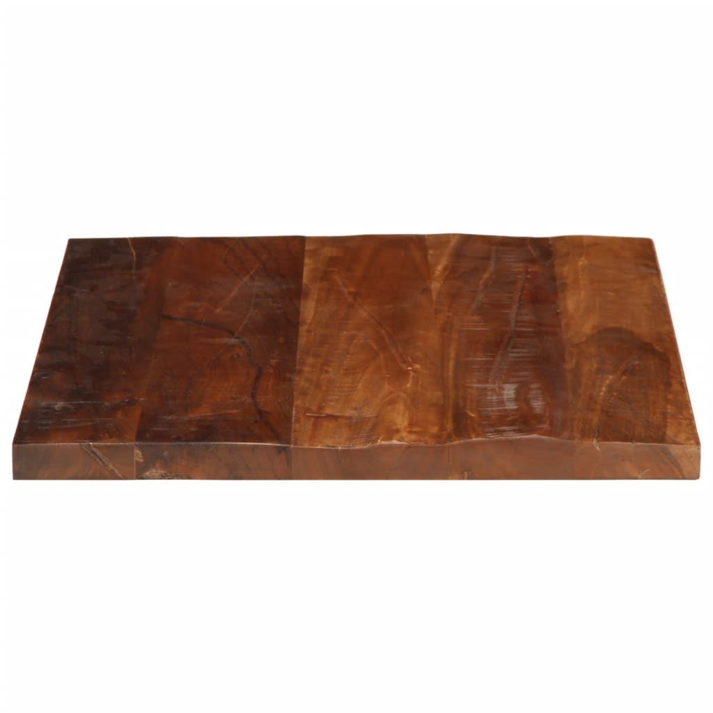 Dessus de table 50x50x3,8 cm carré bois massif de récupération - XIOS