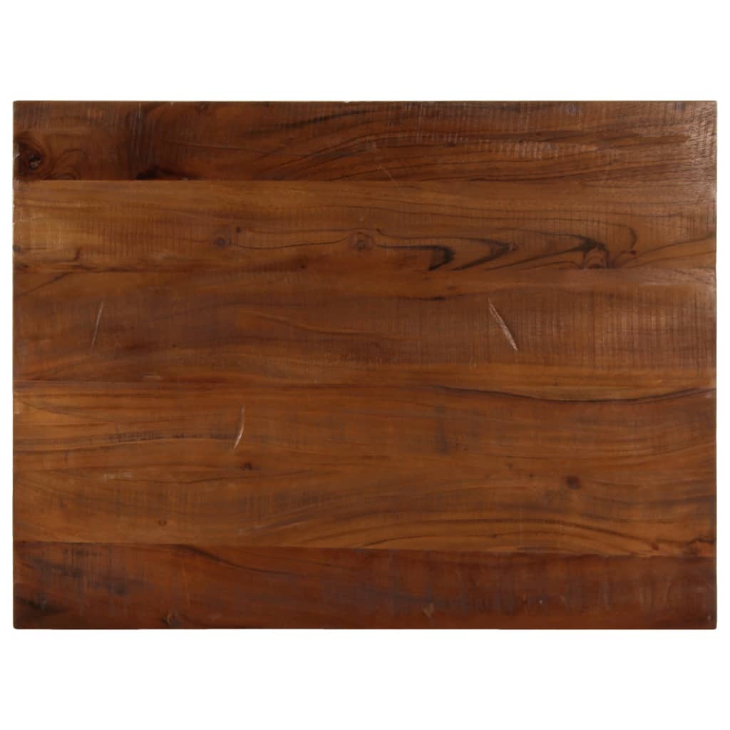Dessus de table 70x50x3,8 cm rectangulaire bois massif récupéré - XIOS