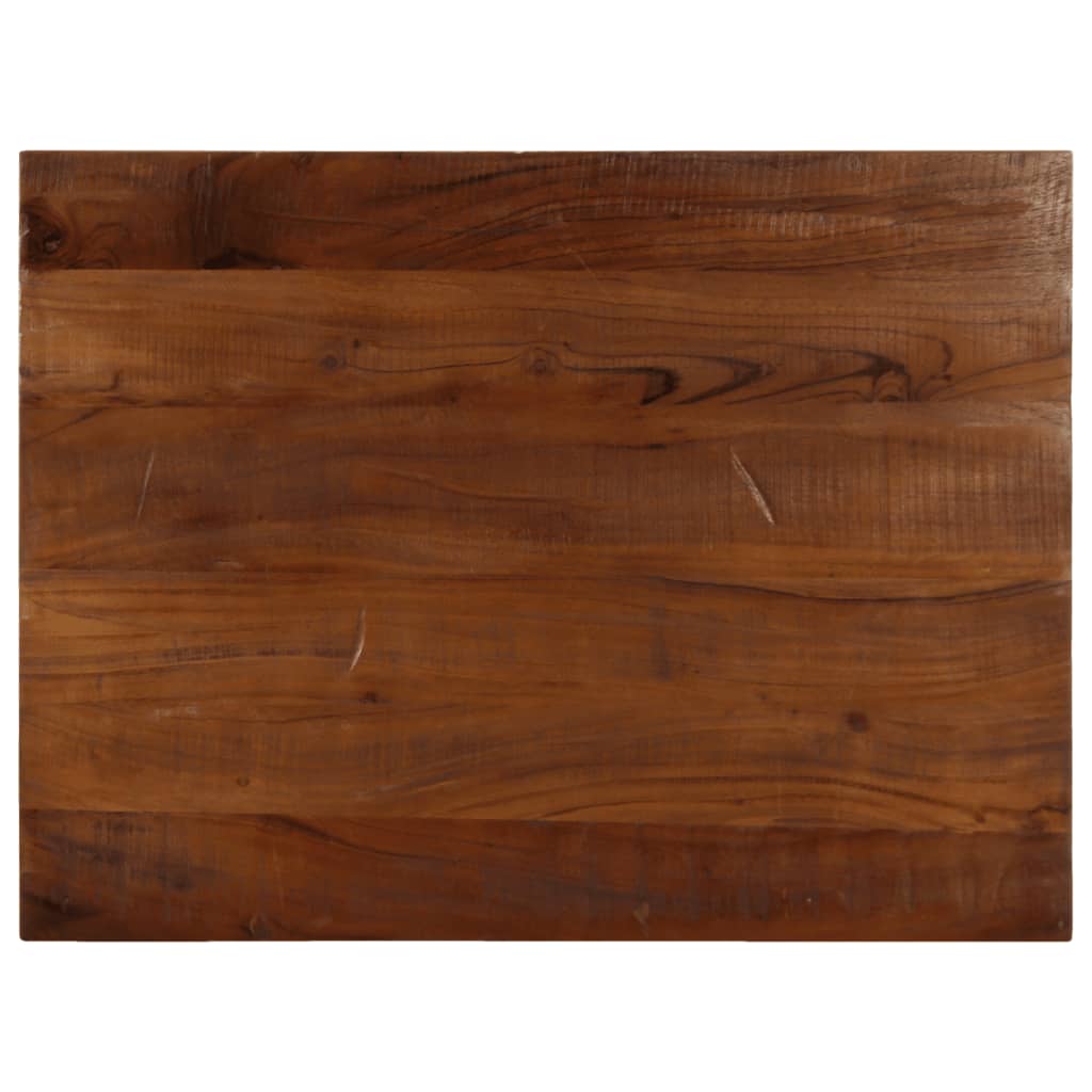 Dessus de table 70x60x3,8 cm rectangulaire bois massif récupéré - XIOS
