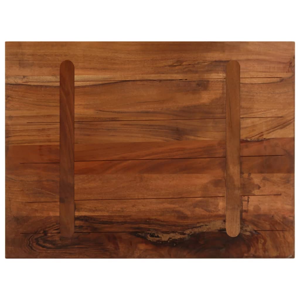 Dessus de table 80x60x3,8 cm rectangulaire bois massif récupéré - XIOS