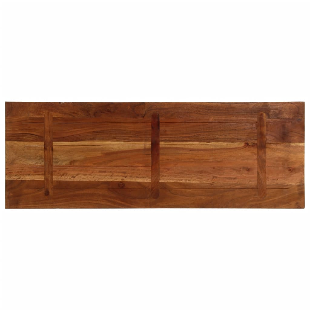 Dessus de table 140x60x3,8cm rectangulaire bois massif récupéré - XIOS