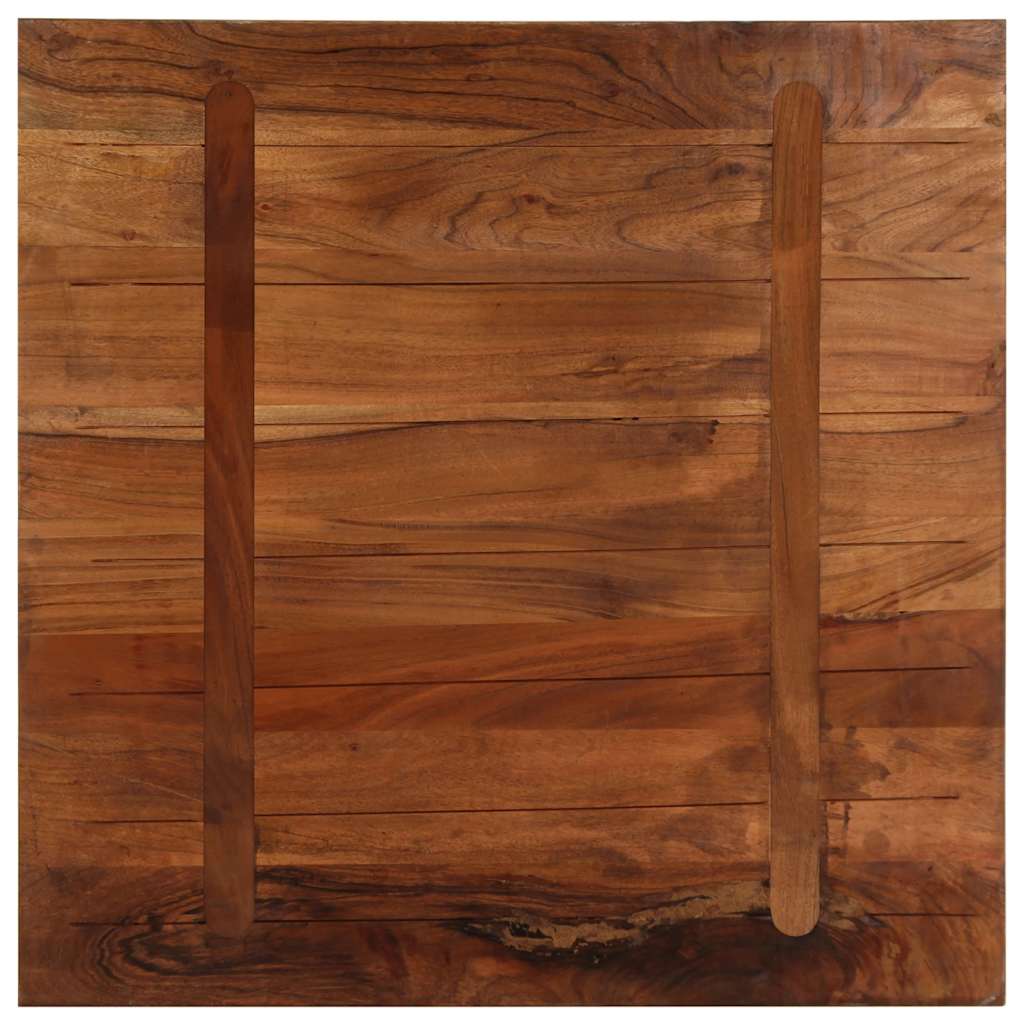 Dessus de table 90x90x3,8 cm carré bois massif de récupération - XIOS
