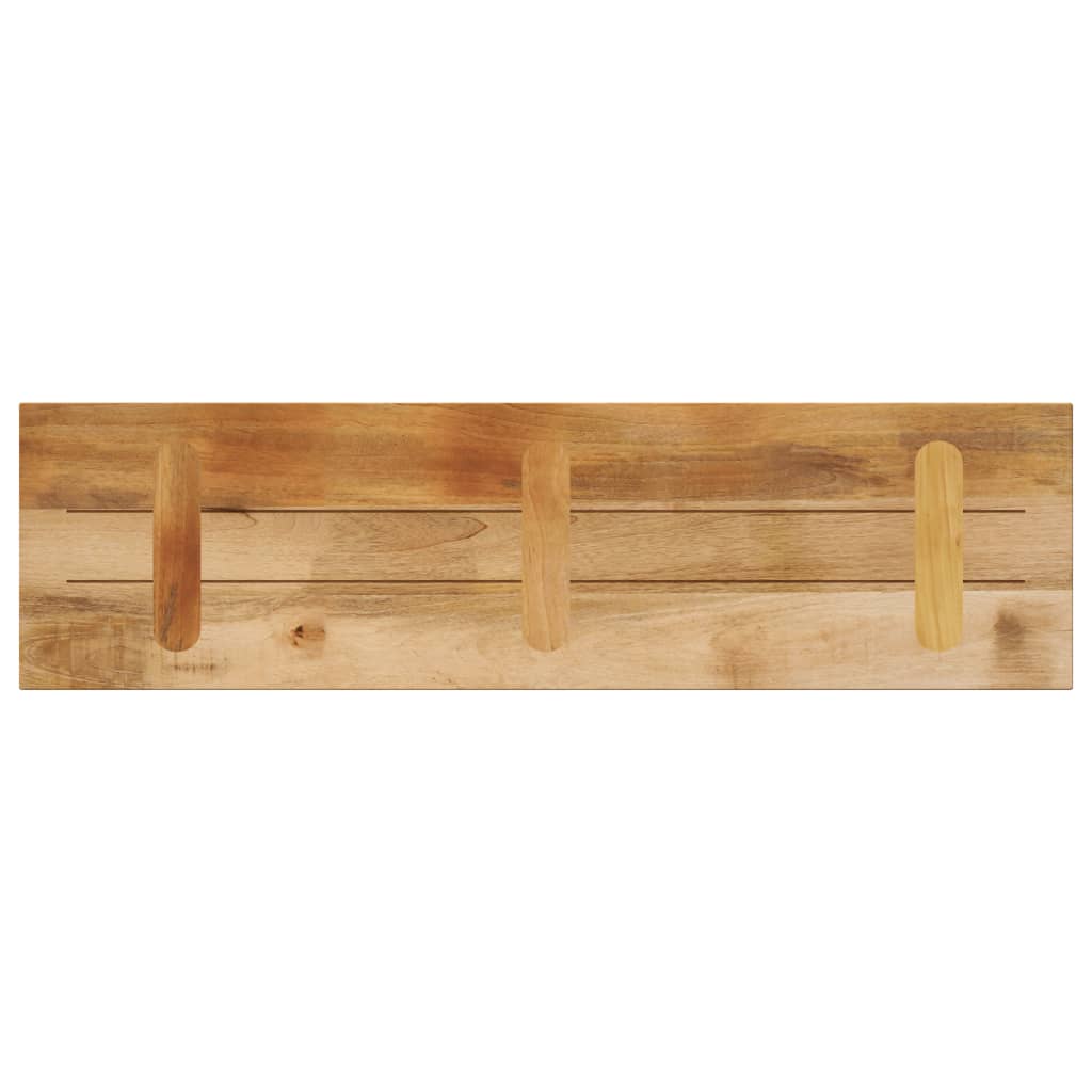Dessus de table rectangulaire bois massif de manguier brut - XIOS