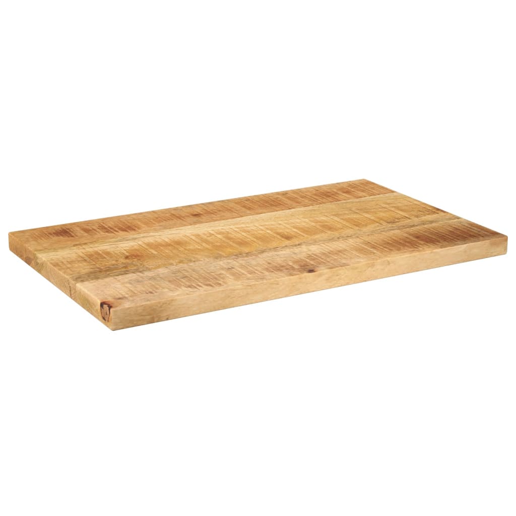 Dessus de table rectangulaire bois massif de manguier brut