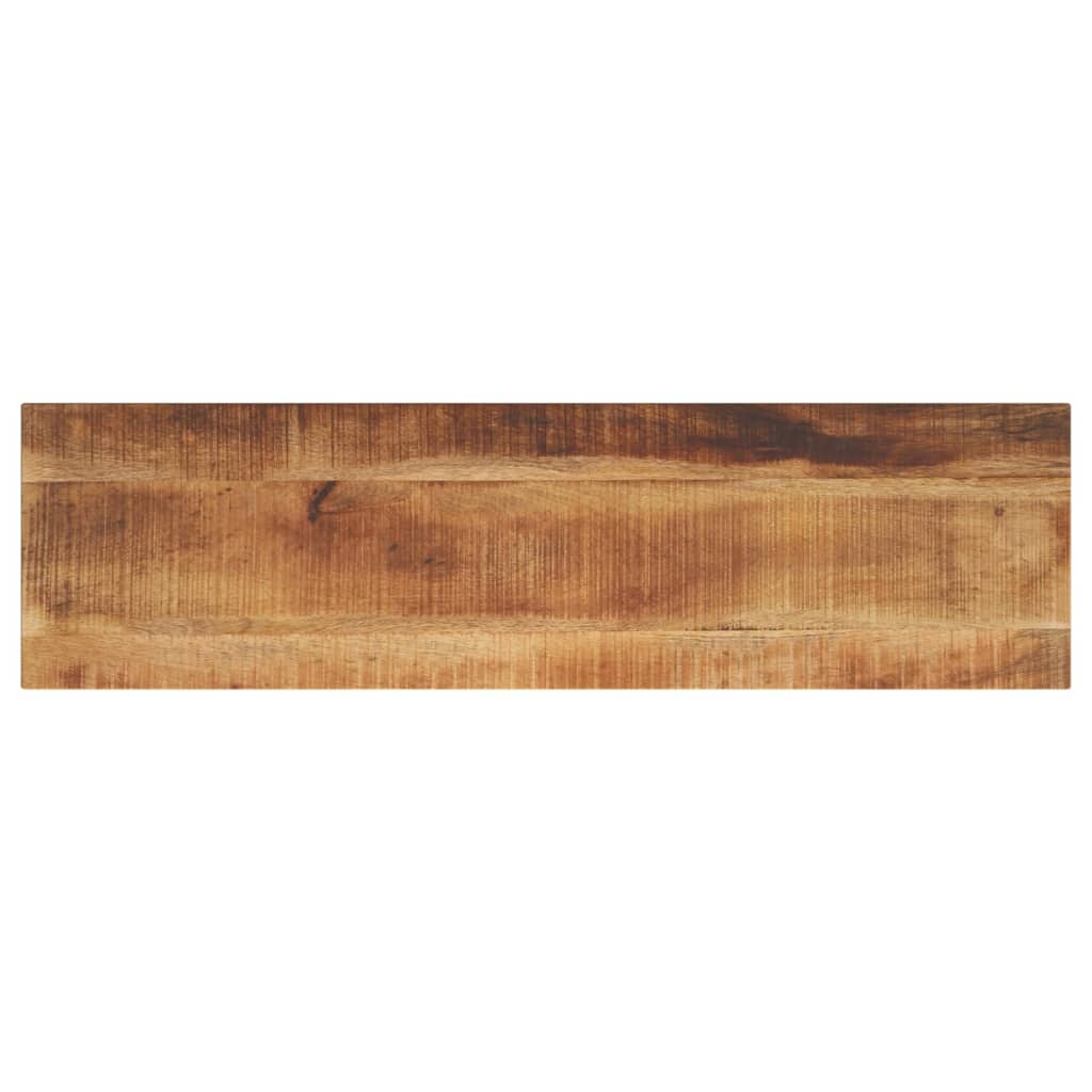 Dessus de table rectangulaire bois massif de manguier brut - XIOS