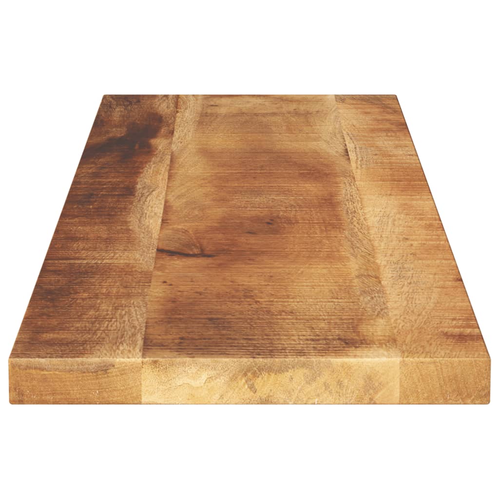Dessus de table rectangulaire bois massif de manguier brut - XIOS