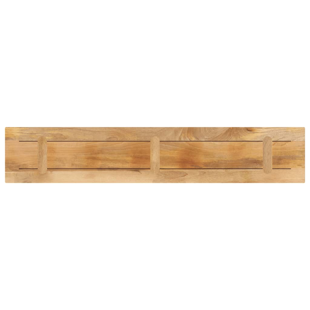 Dessus de table rectangulaire bois massif de manguier brut - XIOS