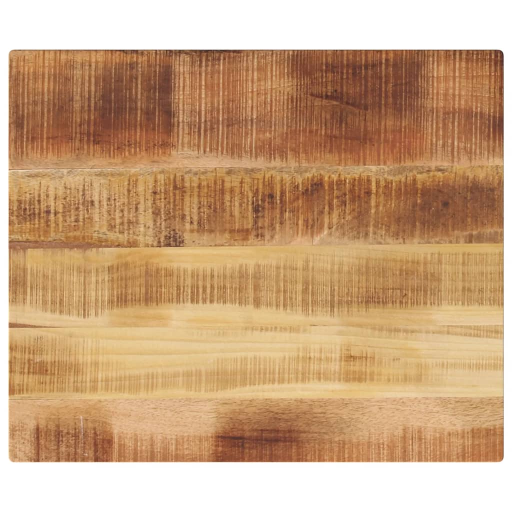 Dessus de table rectangulaire bois massif de manguier brut - XIOS