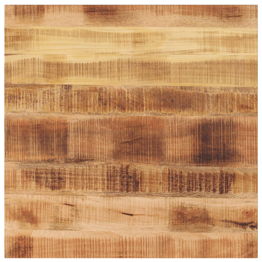 Dessus de table 80x80x1,5 cm carré bois massif de manguier brut - XIOS