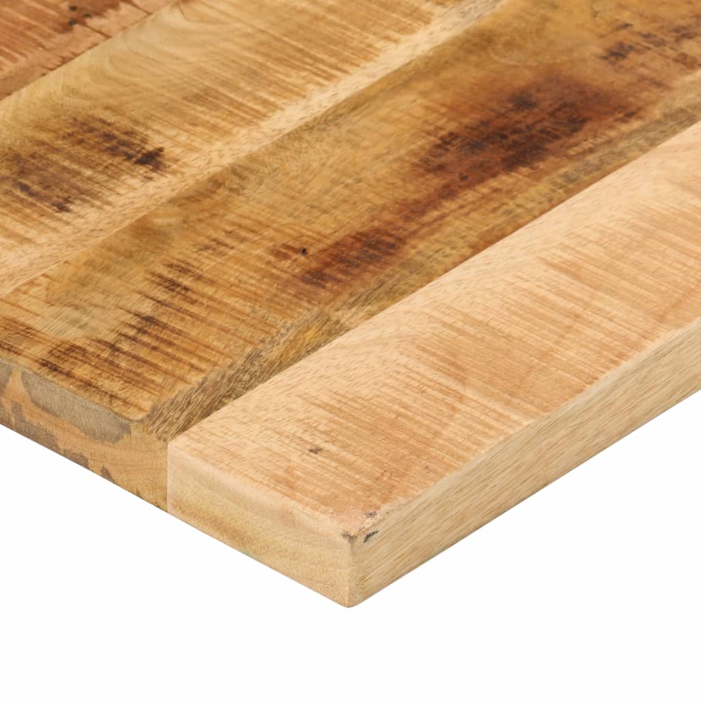 Dessus de table rectangulaire bois massif de manguier brut - XIOS