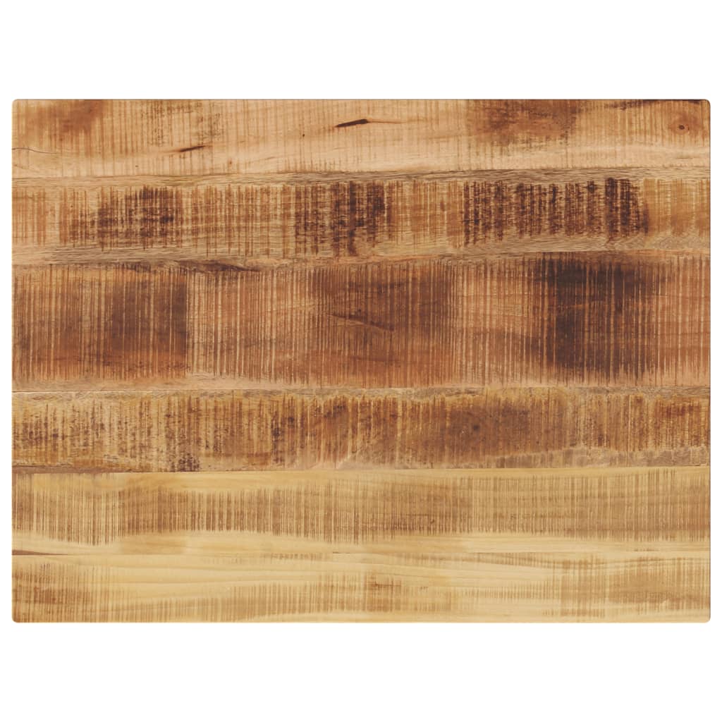 Dessus de table rectangulaire bois massif de manguier brut - XIOS