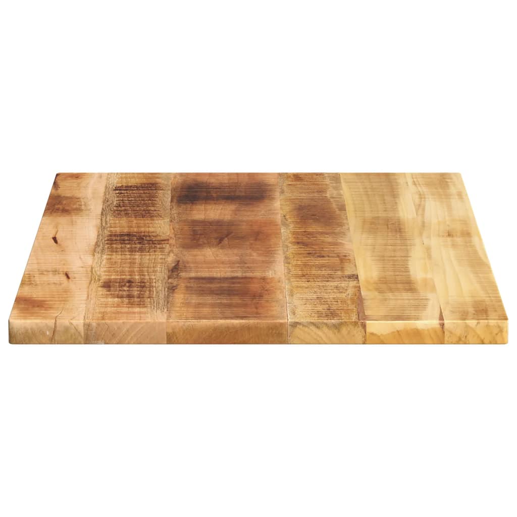 Dessus de table rectangulaire bois massif de manguier brut - XIOS