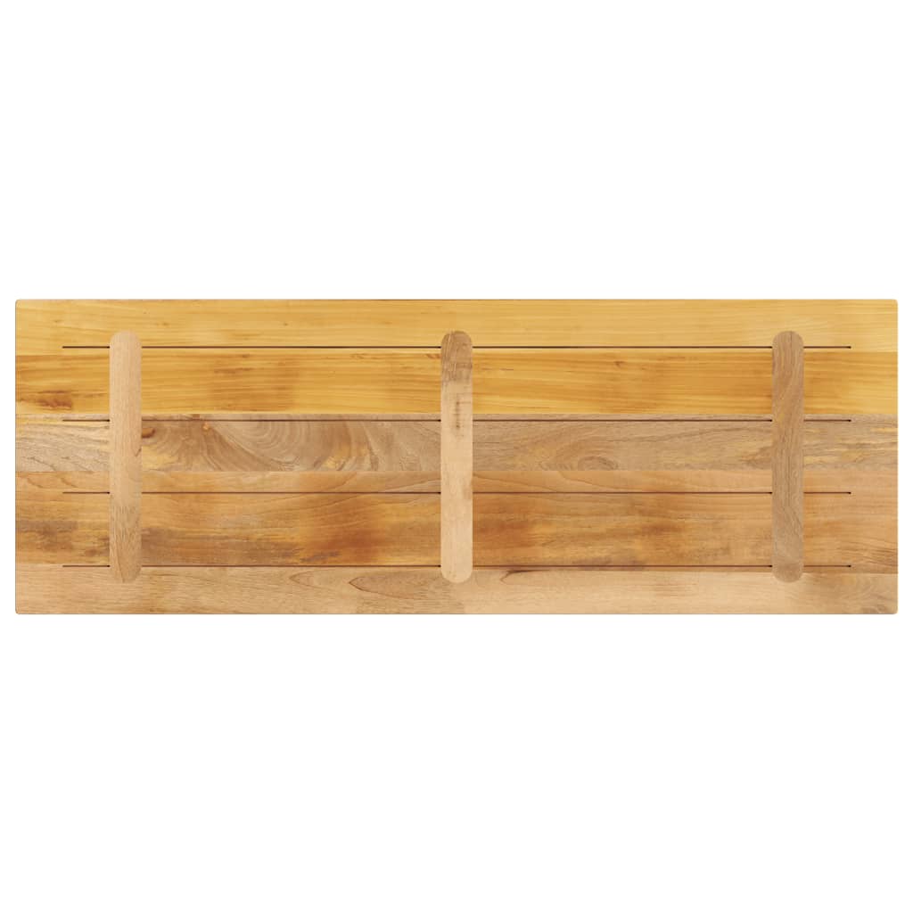 Dessus de table rectangulaire bois massif de manguier brut - XIOS