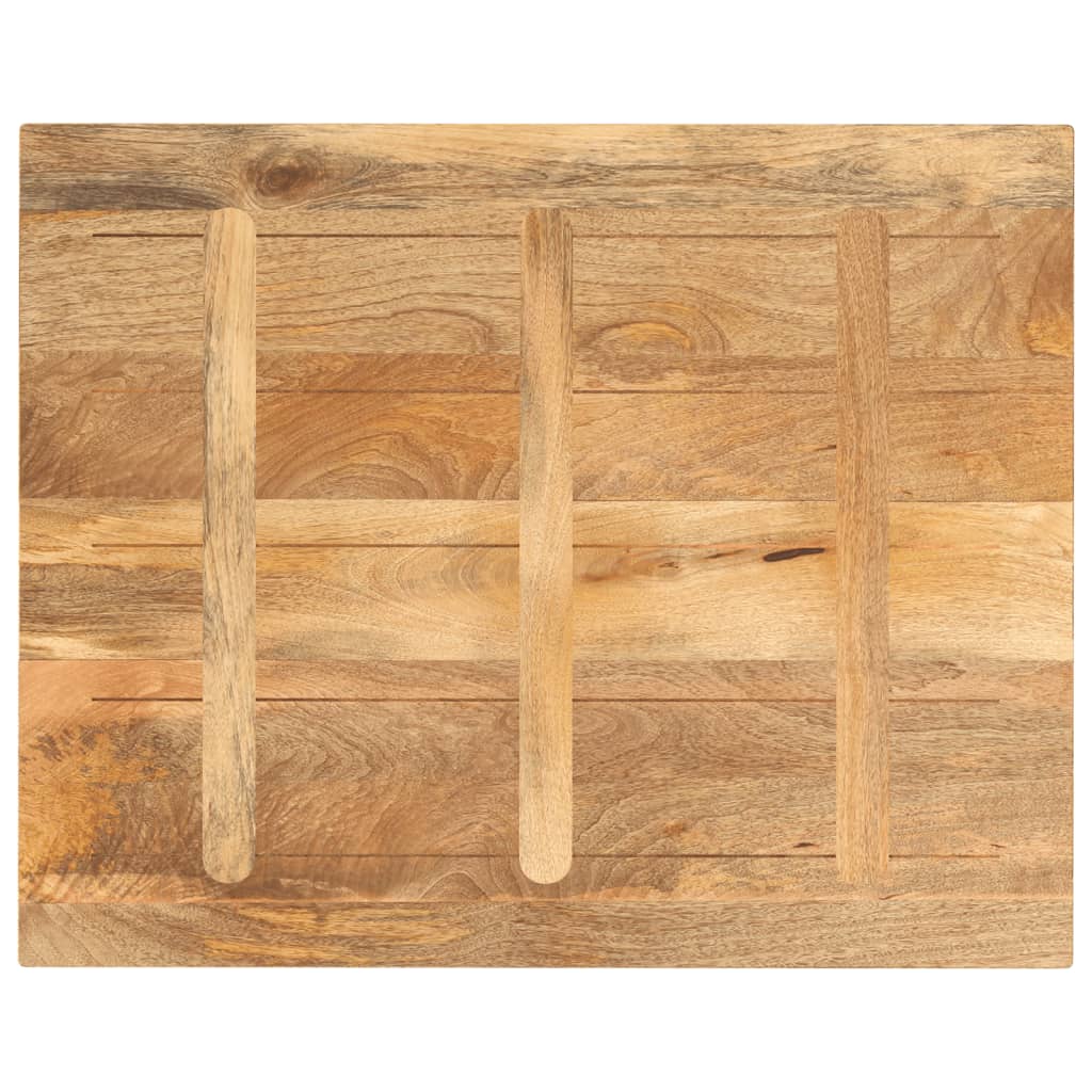 Dessus de table 90x80x2,5 cm rectangulaire bois massif manguier - XIOS